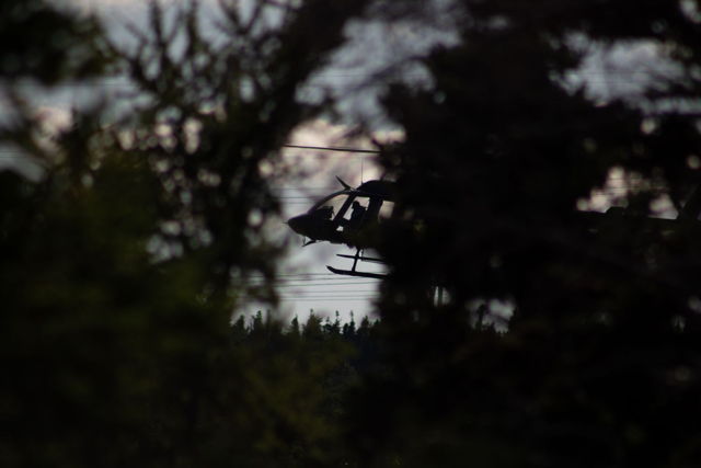Emerging Helicopter Fighting Holyrood Wildfire, 2025
