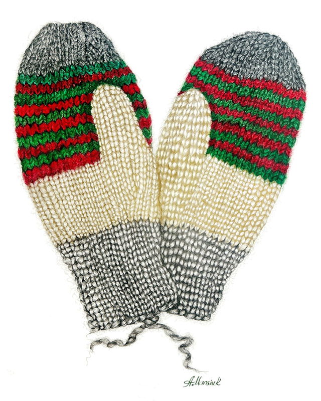 Newfoundland Striped Mittens