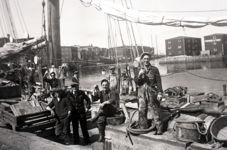 Onboard Banking Schooner in Grand Bank Harbour - 1940s