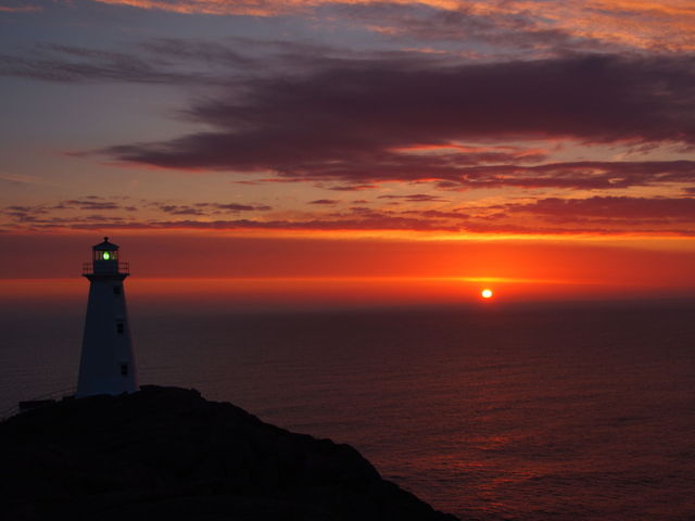 The sunrise and the lighthouse