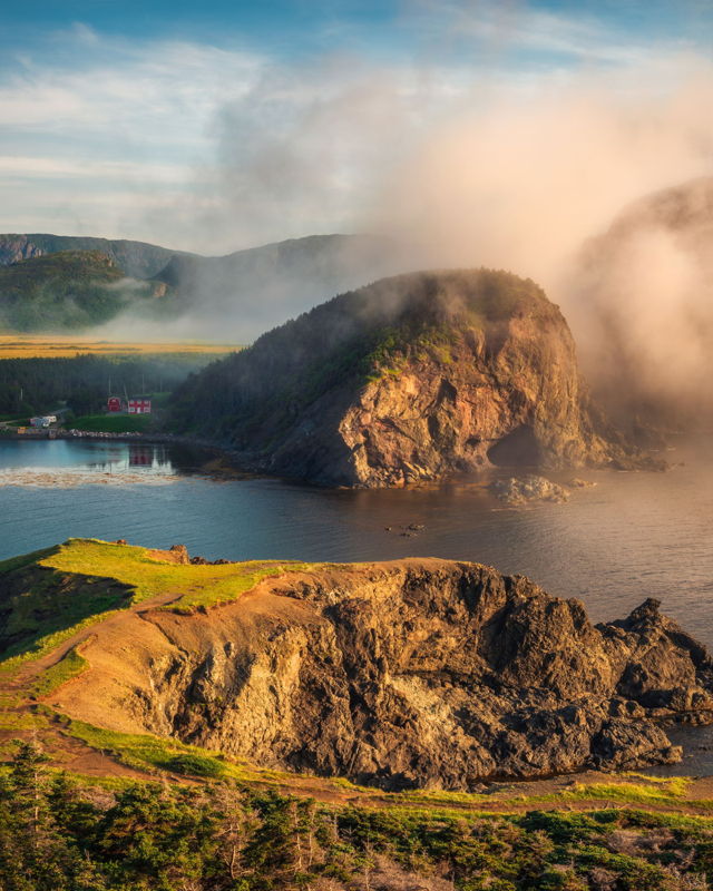 Mist Rolling Over Bottle Cove