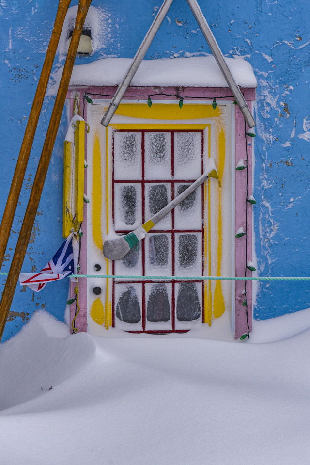 Snowy Shed Door