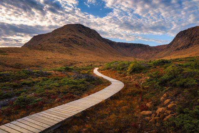 The Tablelands Trail to the Bowl, Gros Morne Newfoundland