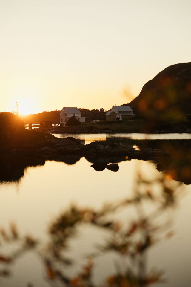Fall sunset in Salvage