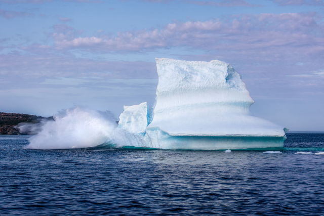 Iceberg Calving in Twillingate