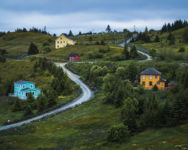 Colourful Houses Along the Road, Port Rexton