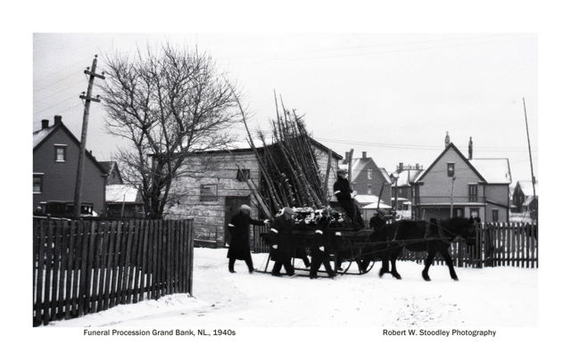 Funeral procession - Grand Bank - 1940s.
