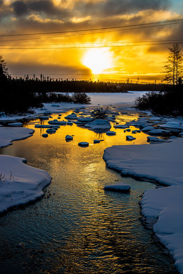 Winter Brook Sunrise