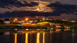 Twillingate Harbour Under Moonlight