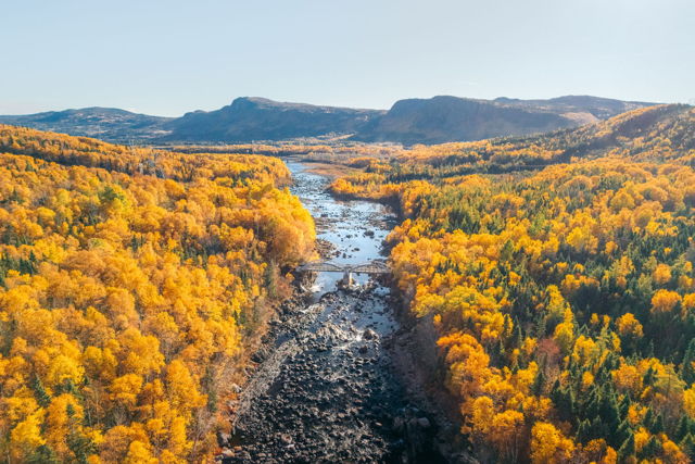Fall Views Above Piper's Hole River