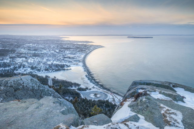 Winter Sunset at Topsail Beach