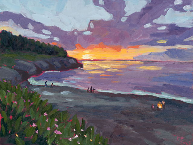 Sunset in Middle Cove