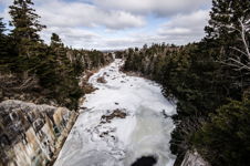 A frozen Manuels River