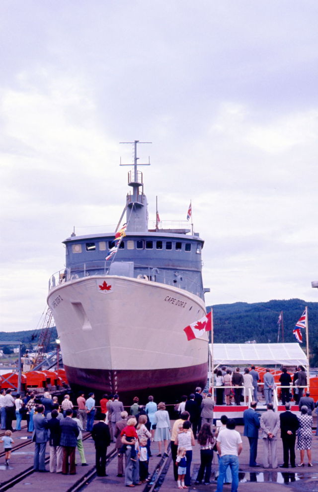 'Cape D'Or' - trawler christening at Marystown