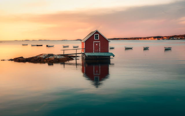 Lonely Red Shed Joe Batt's Arm