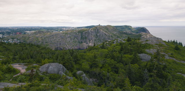 Cabot Tower from Deadmans Path Trail