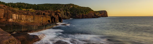 Flat Rock at Dawn, Panorama