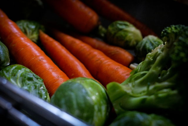 Carrots, Broccoli and Brussel Sprouts