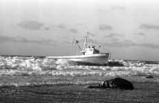 Silver King 11 - herring seiner ashore - 1974