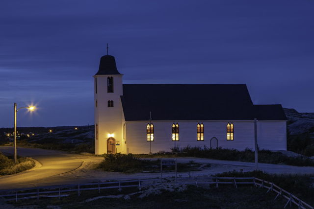 Pools Island Church from Big Hill