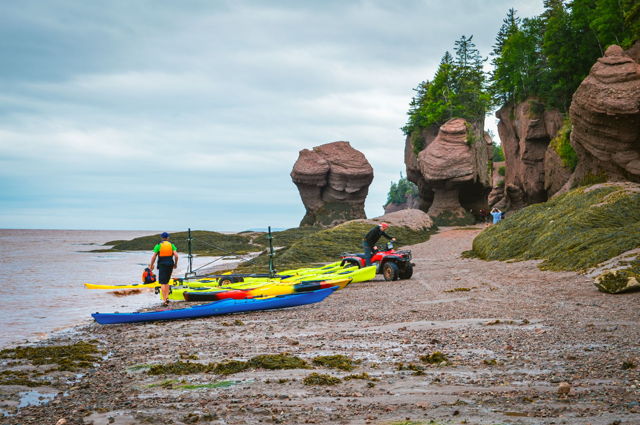 Sea Kayaking at high tide