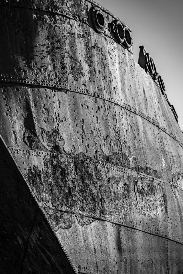 Rusted ship