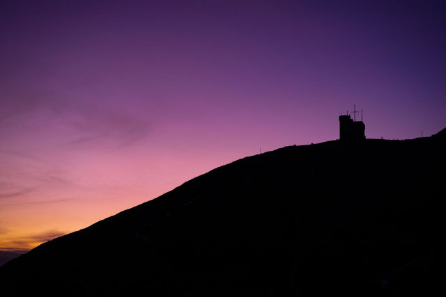 Silhouette of Cabot Tower