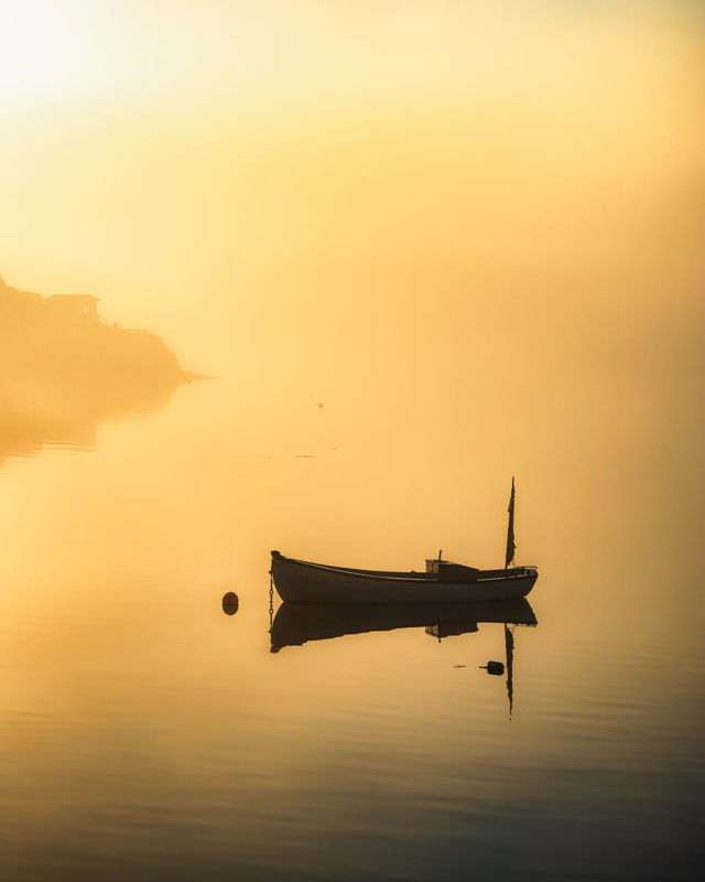 Boat in the Morning Fog