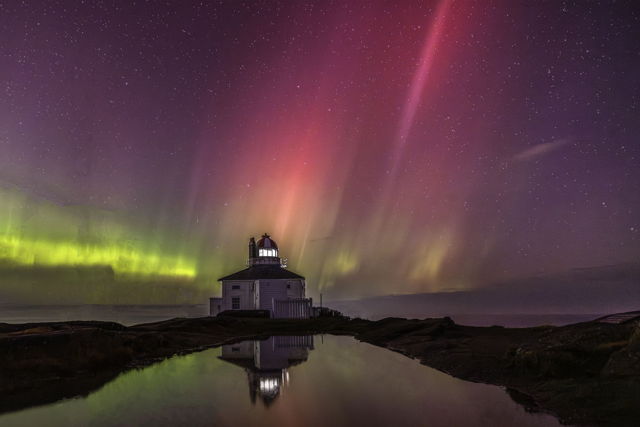Aurora Refections at Cape Spear