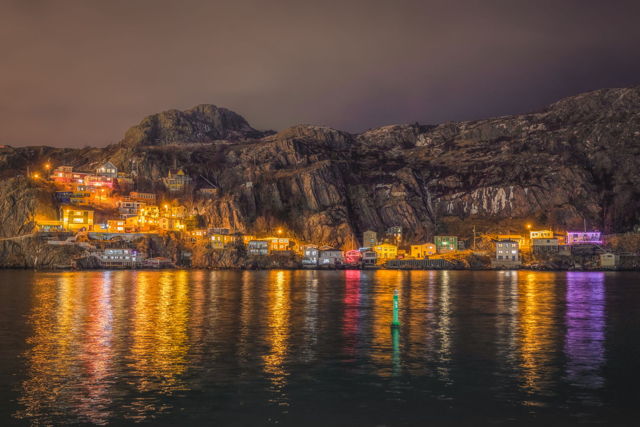 The Battery at Night