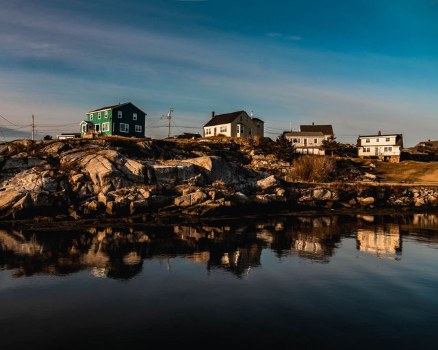 Reflections in Peggy's Cove