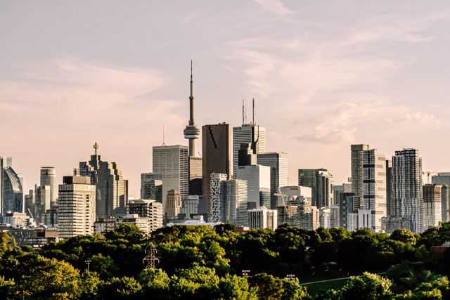 Toronto City Skyline from Riverdale Park East