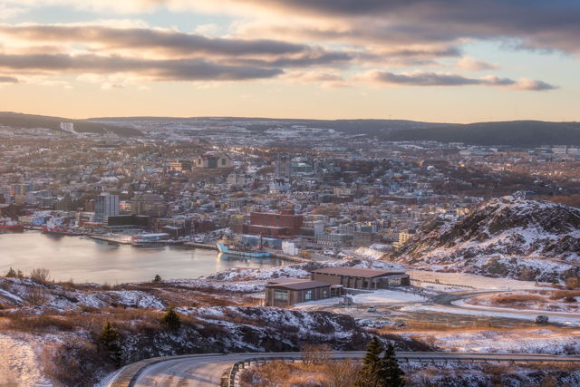 Wintry Downtown St. John's