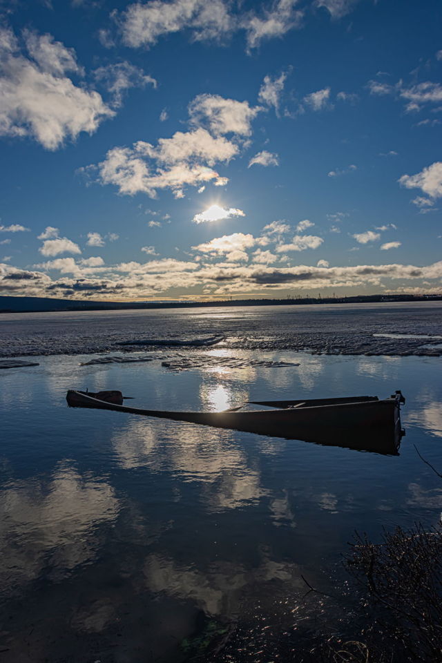 Sunken Canoe