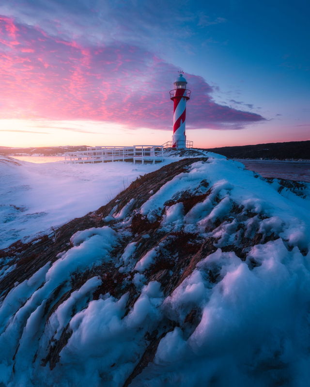 Winter Morning at Heart's Content Lighthouse