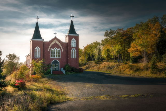 Immaculate Conception Church in the Autumn