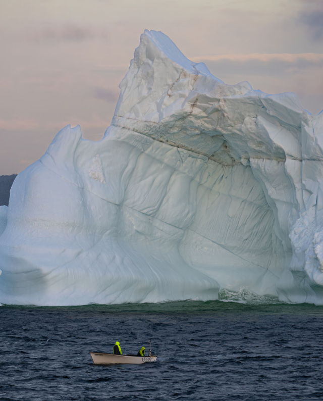 Bluff Head Cove Iceberg Fishing
