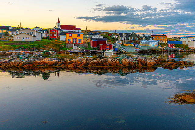 Waterfront houses - Greenspond, Newfoundland, Canada