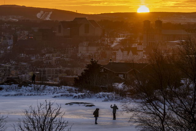 Sunset Viewing on Ice