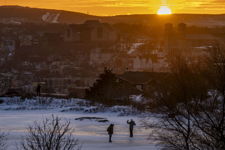 Sunset Viewing on Ice