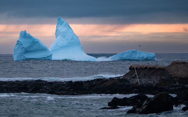 Iceberg under the Morning Sky