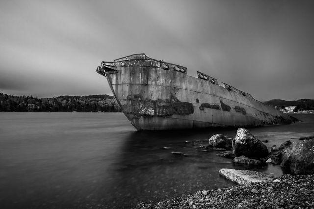 The SS Charcot - Monochrome
