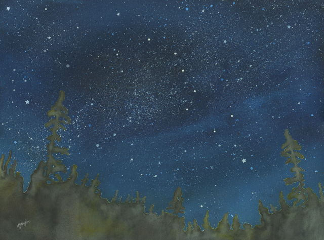 Big Dipper Watches Over the Forest