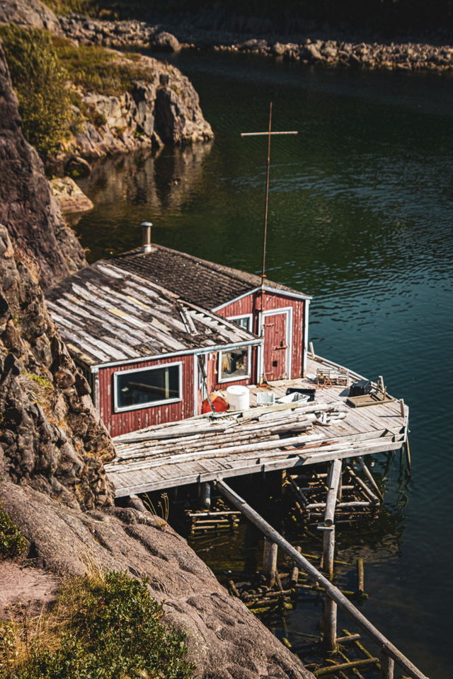 The old shacks