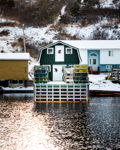 Trout River Fishing Stage in the Winter