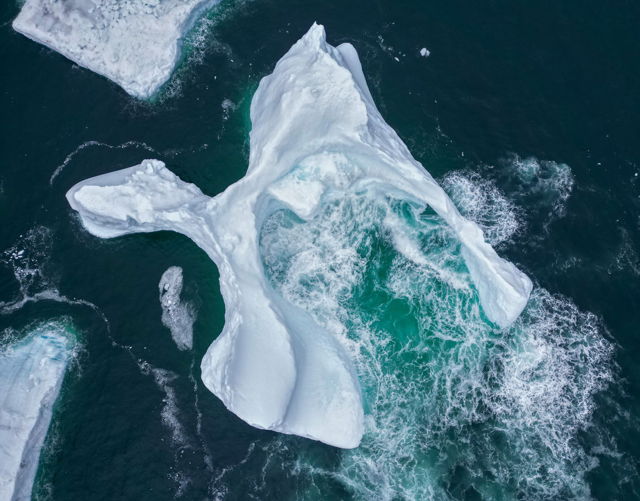 Iceberg from above