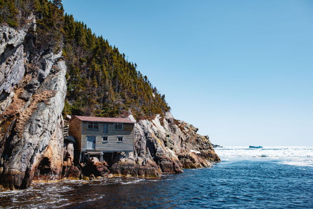 Twine House on a Cliff in Shoe Cove