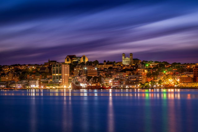 September Purple Sunset in St. John's