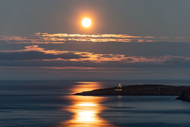 Moonrise Over Cape Spear