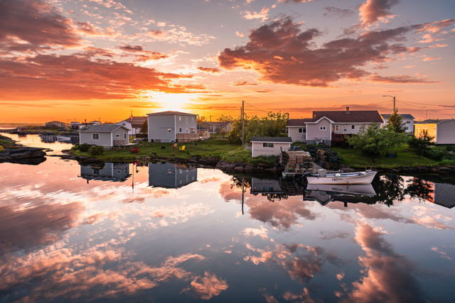 Newtown Sunset Reflection